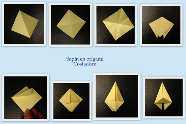 sapin en origami