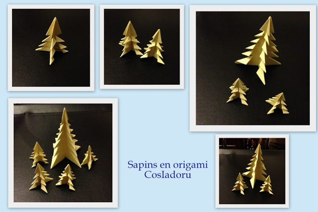 sapin en origami