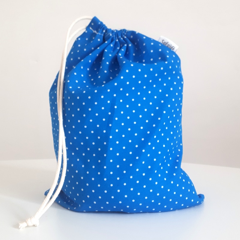 Sac Fourre-Tout Imprimé Bleu Violet Fleur Papillon Sac À Bandoulière