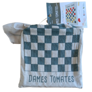 Dames Tomates, Jeu de dames en bois