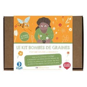 Kit pour fabriquer des bombes de graines de fleurs mellifères, dès 3 ans