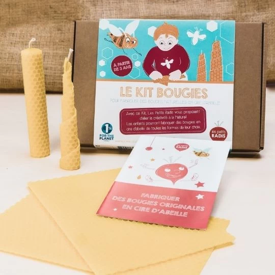 Kit pour fabriquer des bougies en cire d’abeille, dès 3 ans – Image 2