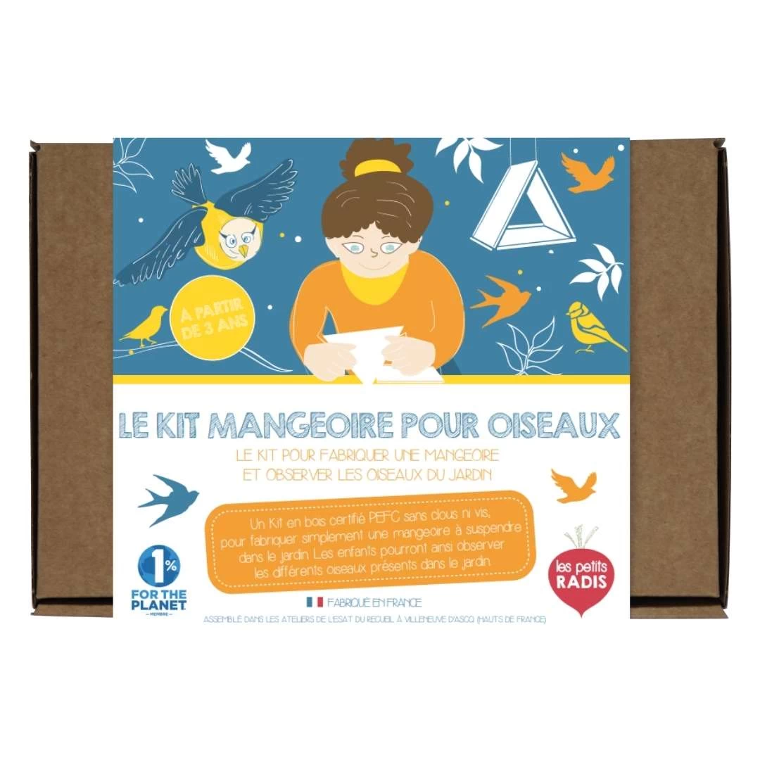 Kit pour fabriquer une mangeoire à oiseaux en bois, dès 3 ans
